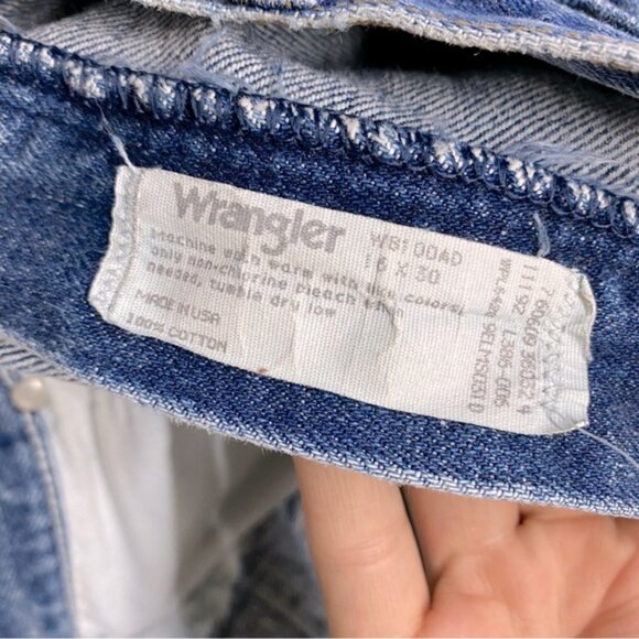 Vintage Wrangler Med Wash Baggy Jeans 16 - Picture 3 of 14